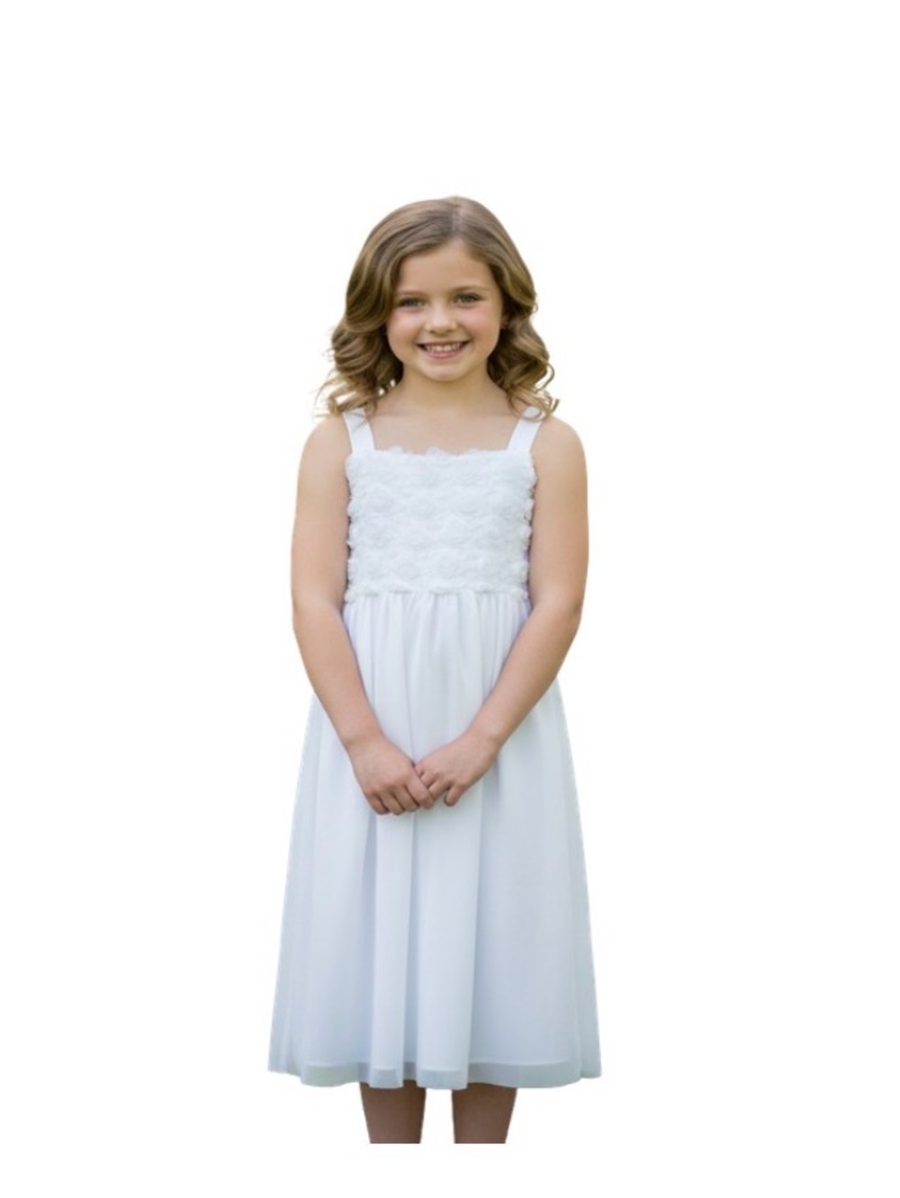 KEEPSAKE the Label White Rosette Bodice Girls' Dress